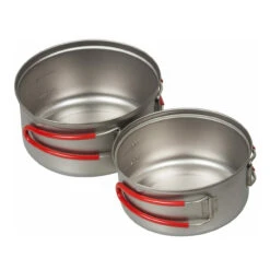 ECA259R Titanium Ultralight Pot Set S (600ml & 900ml) -VenturePro Store evernew eca259r titanium ultralight pot set s 600ml and 900ml 13497.1655214791