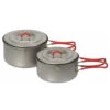 ECA260R Titanium Ultralight Pot Set M (900ml & 1300ml) -VenturePro Store evernew eca260r titanium ultralight pot set m 900ml and 1300ml 04324.1655337758
