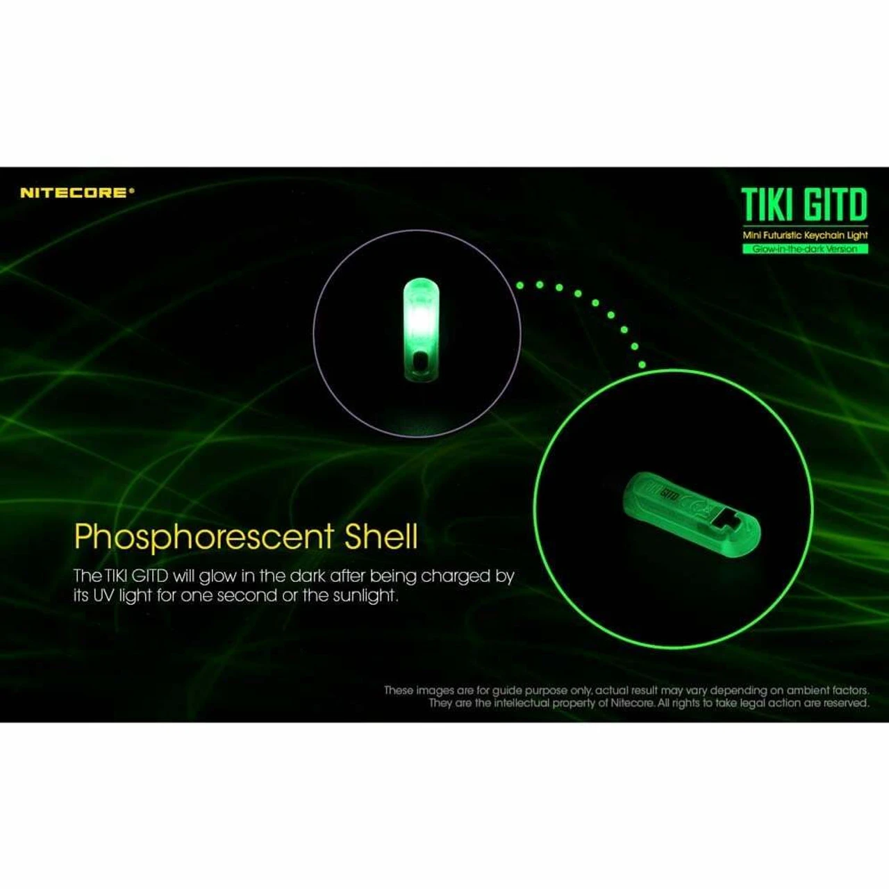 Nitecore TIKI GITD USB Rechargeable Keychain Light 8 Nitecore TIKI GITD USB Rechargeable Keychain Light - Image 6