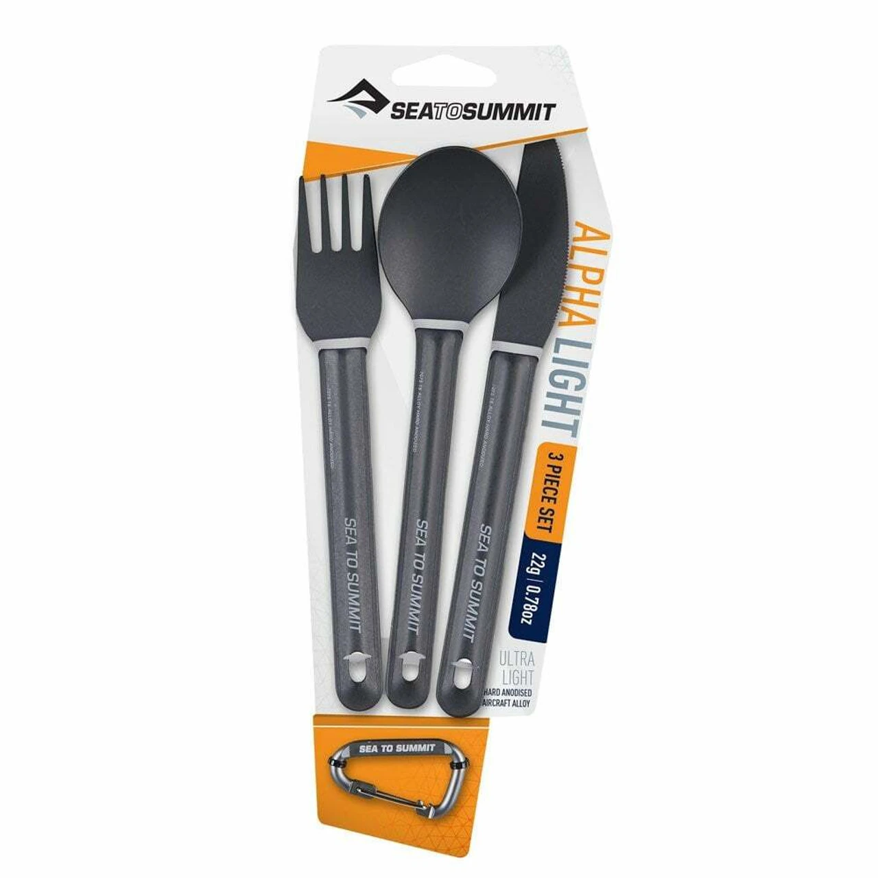 Sea To Summit Alphalight Alloy Cutlery Set - Knife, Fork & Spoon (3pc) 4 Sea To Summit Alphalight Alloy Cutlery Set - Knife, Fork & Spoon (3pc) - Image 2