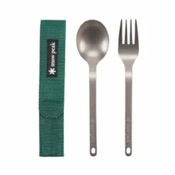 Snow Peak Titanium Fork & Spoon Set -VenturePro Store snow peak titanium fork and spoon set 44371.1680263008