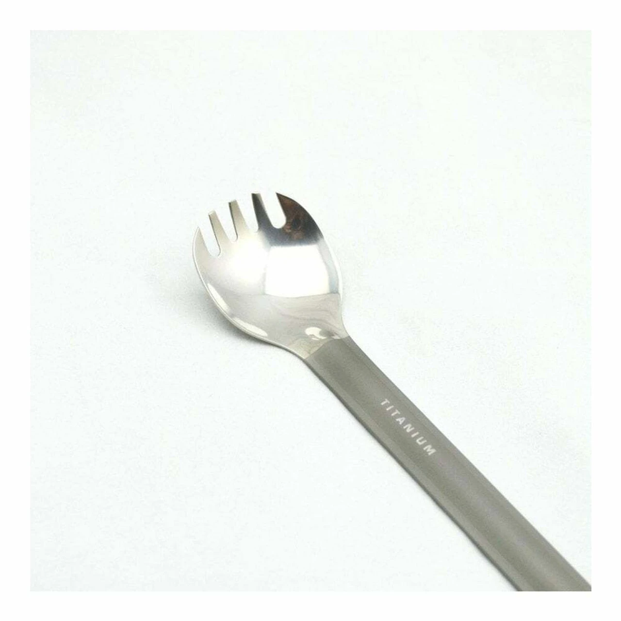 Titanium Long Handle Spork With Polished Bowl 4 Titanium Long Handle Spork With Polished Bowl - Image 2